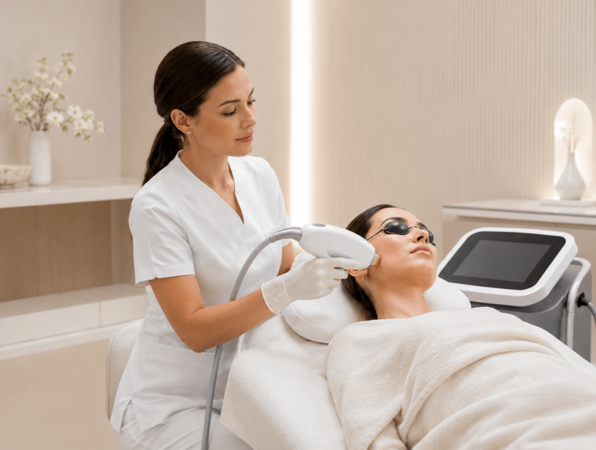 Photo rejuvenation and pigmentation treatment