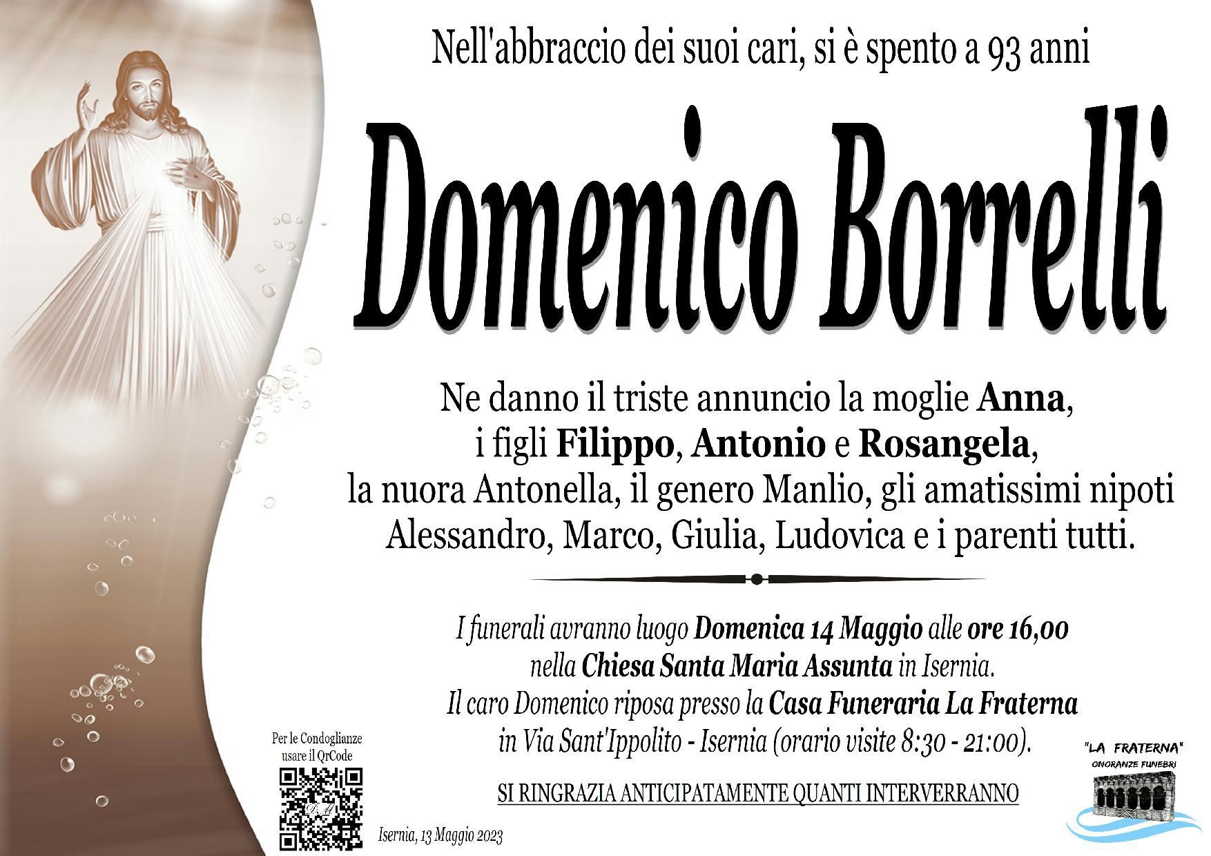 necrologio Domenico Borrelli