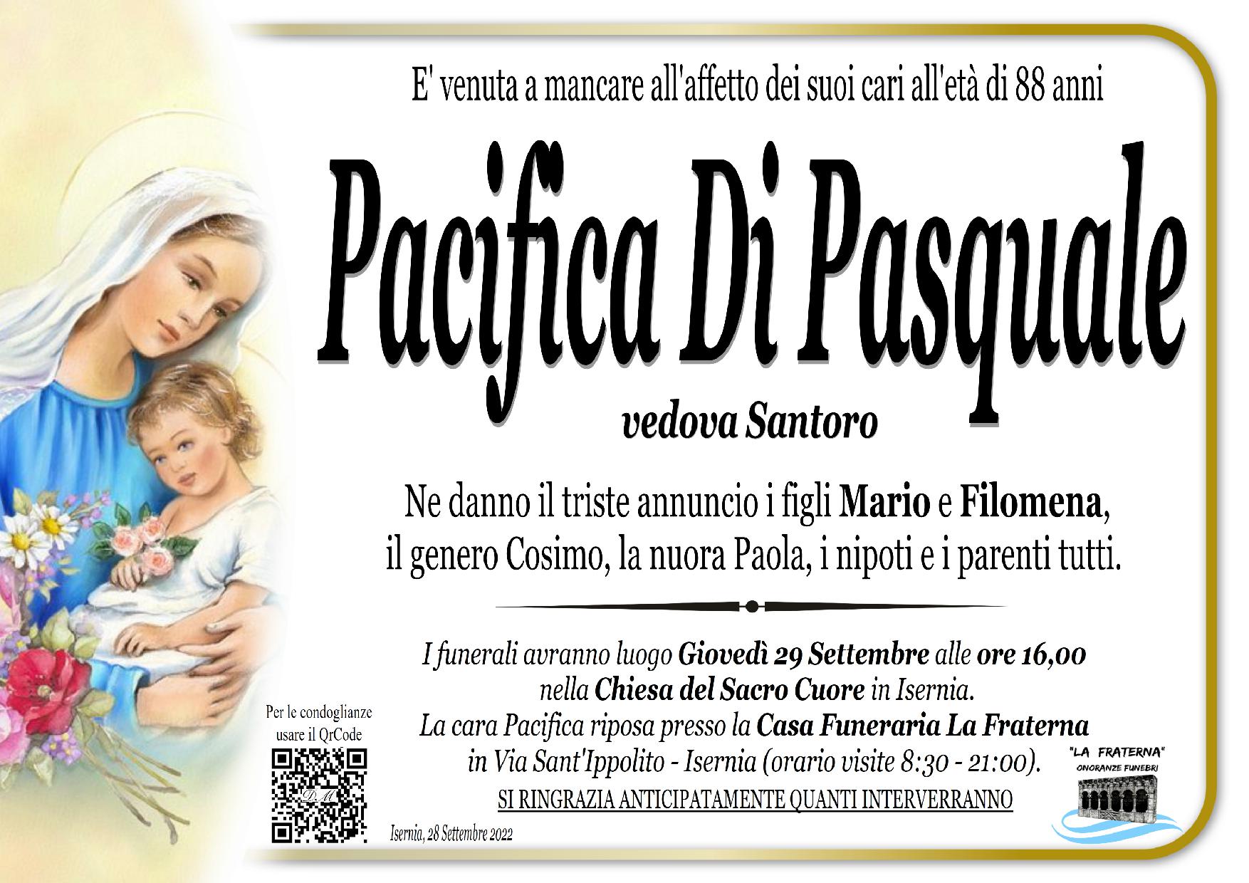 necrologio Pacifica Di Pasquale