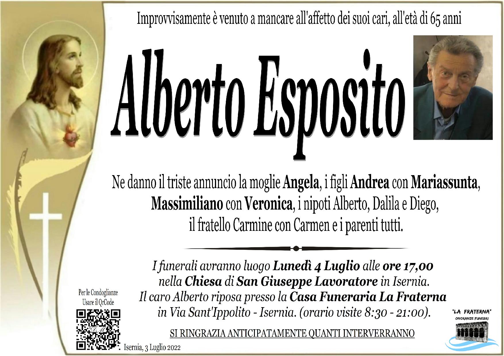 necrologio Alberto Esposito