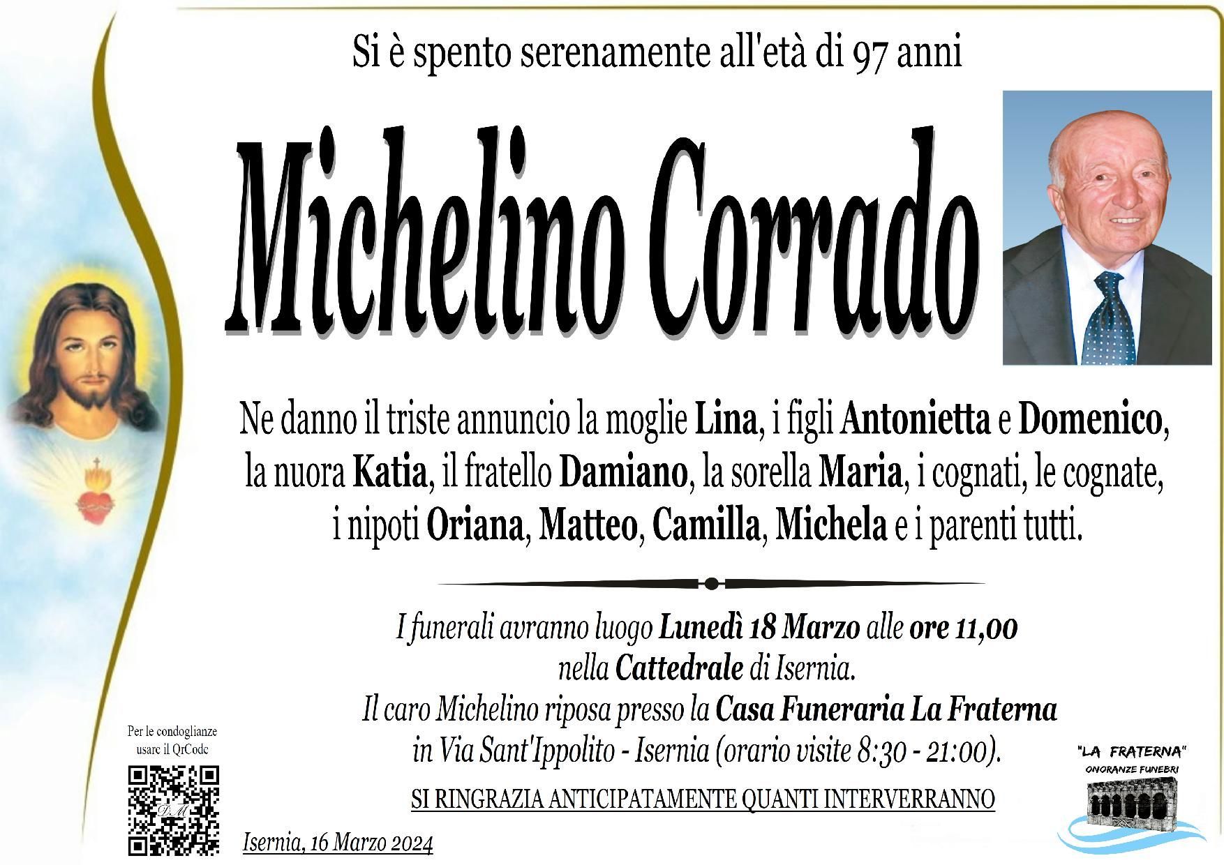 necrologio Michelino Corrado