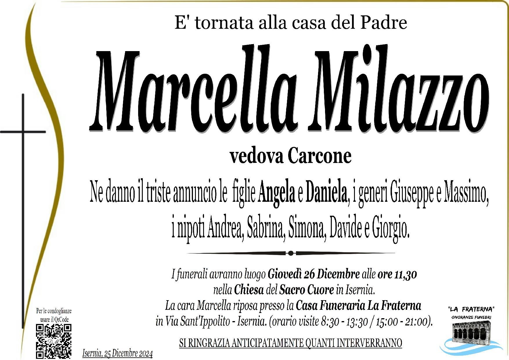 necrologio Marcella Milazzo