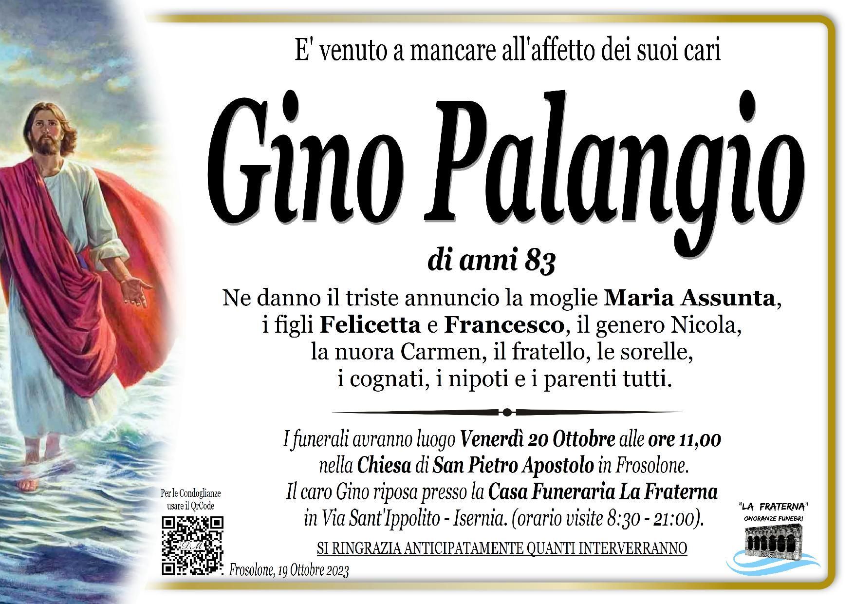 necrologio Gino Palangio