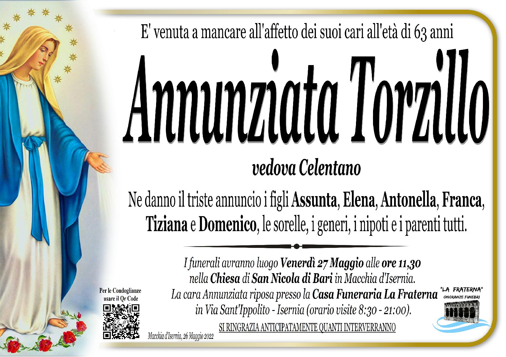 necrologio Annunziata Torzillo