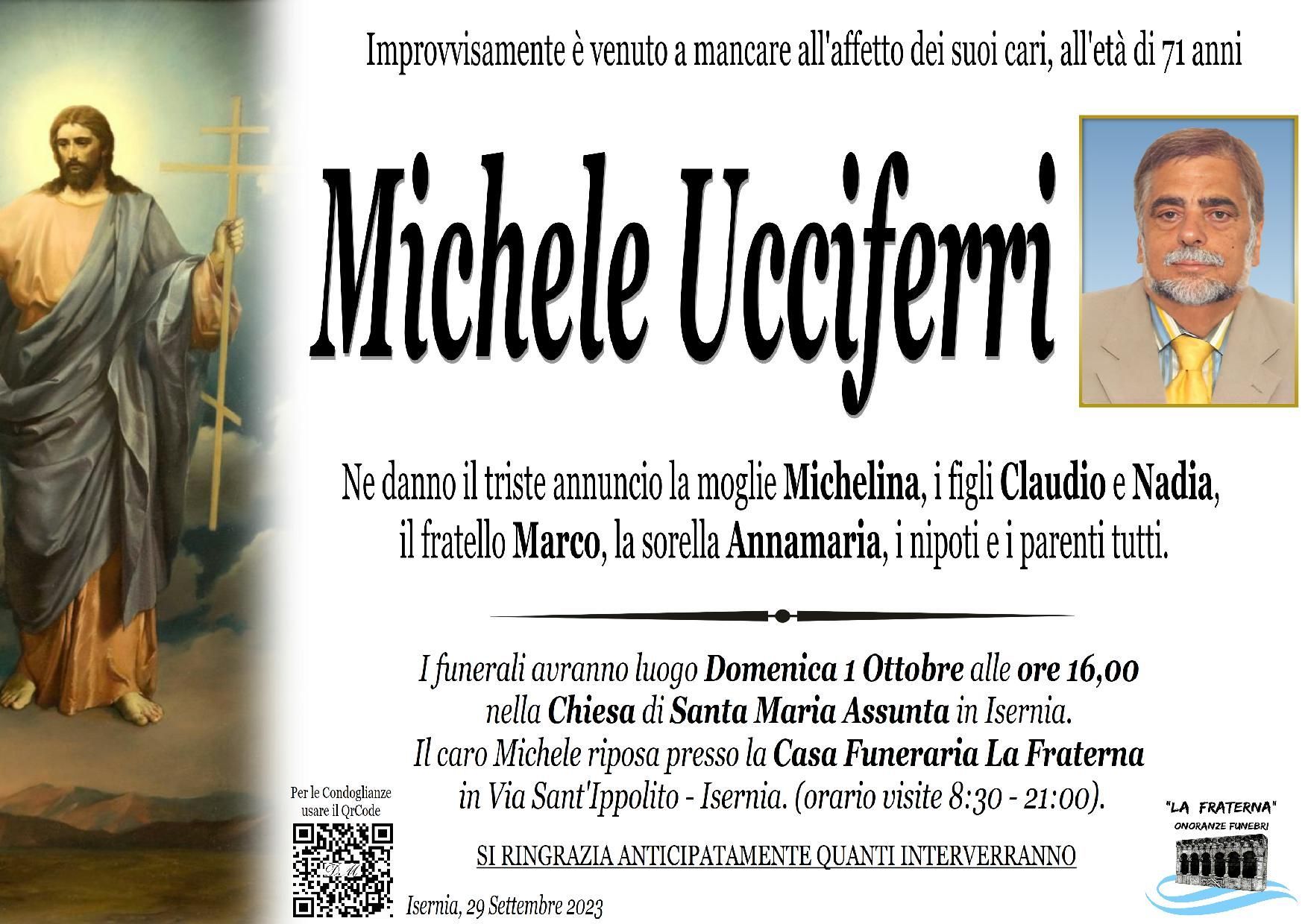 necrologio Michele Ucciferri