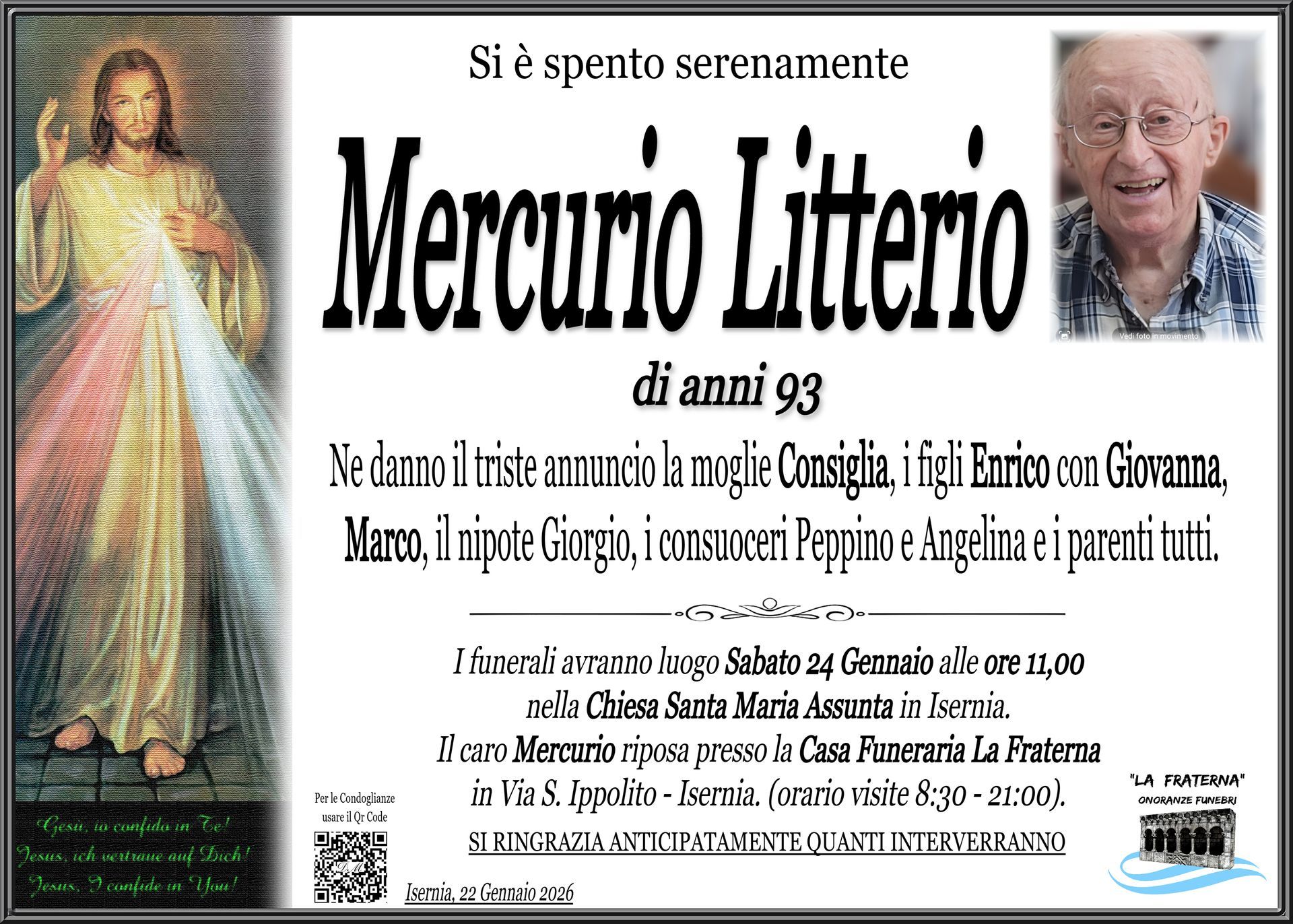 necrologio Mercurio Litterio