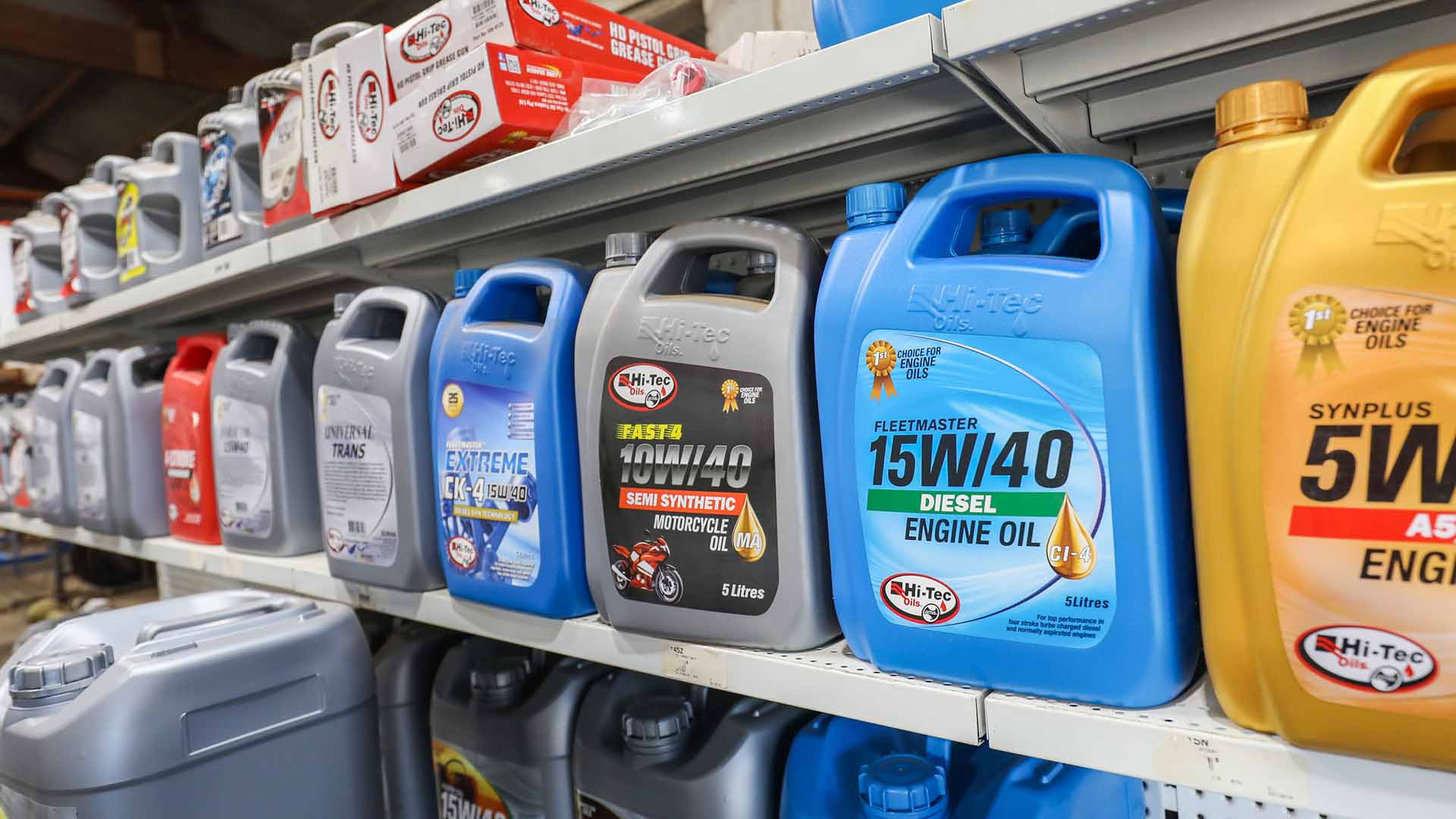 Grease and Oil at Red Cliffs Ag Machinery, Mildura