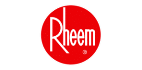 Rheem logo: White 