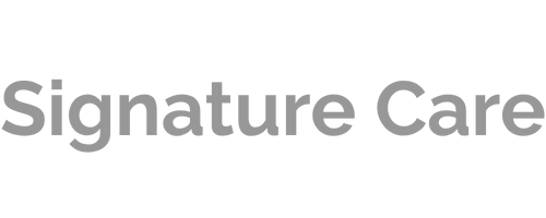Signature Care text in gray.