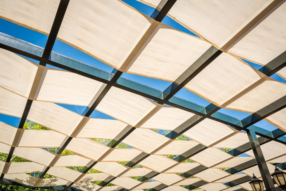 Installed Shade Sails for Playground