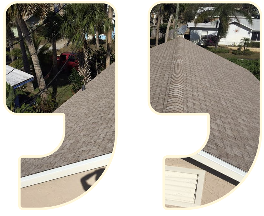 a photo of a roof through a frame of quotation marks about a Residential Roofing Contractor in Umatilla, FL | O'Toole Roofing