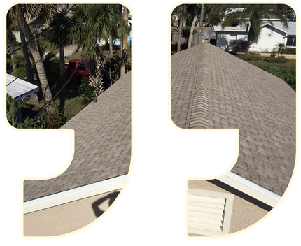 a photo of a roof through a frame of quotation marks about a Roofing Contractor in Umatilla, FL | O'Toole Roofing