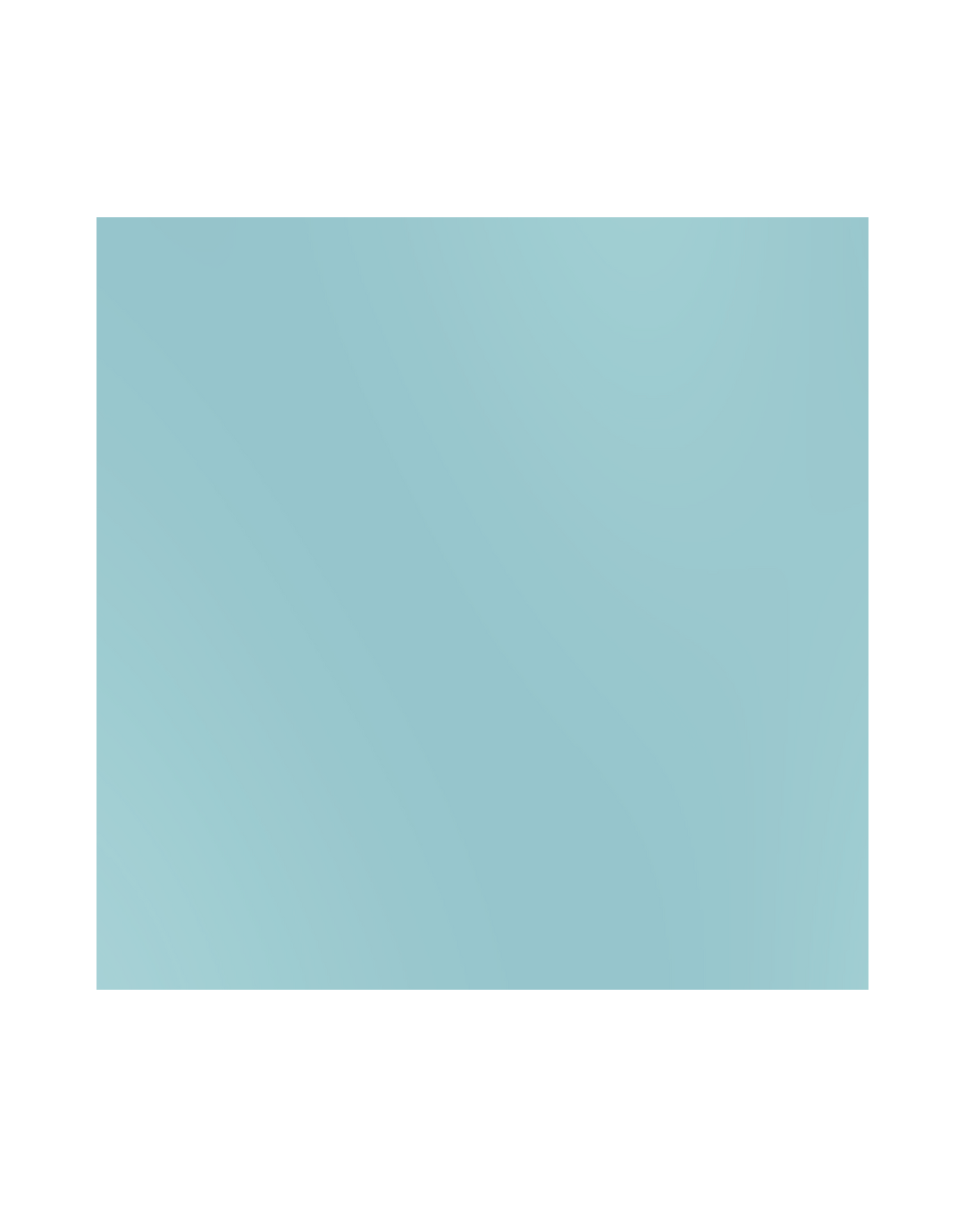 Pale blue square centered on a white background.