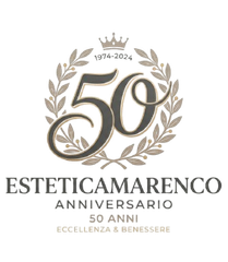 logo 50 anni estetica marenco
