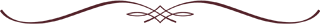 Decorative flourish, dark red curved lines with a central pattern resembling an X.