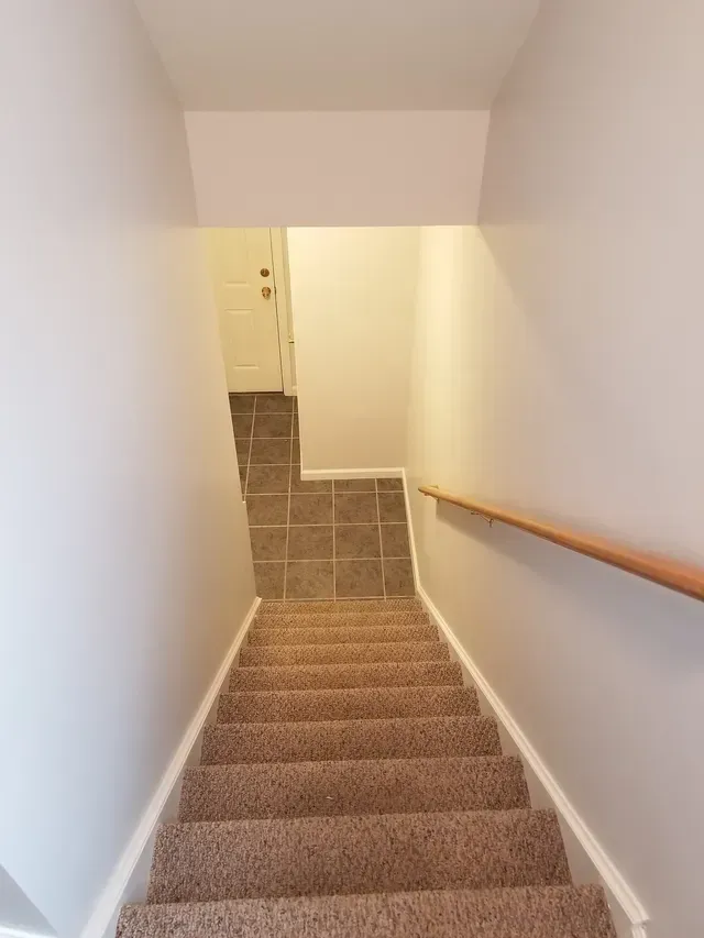 Stair with paint