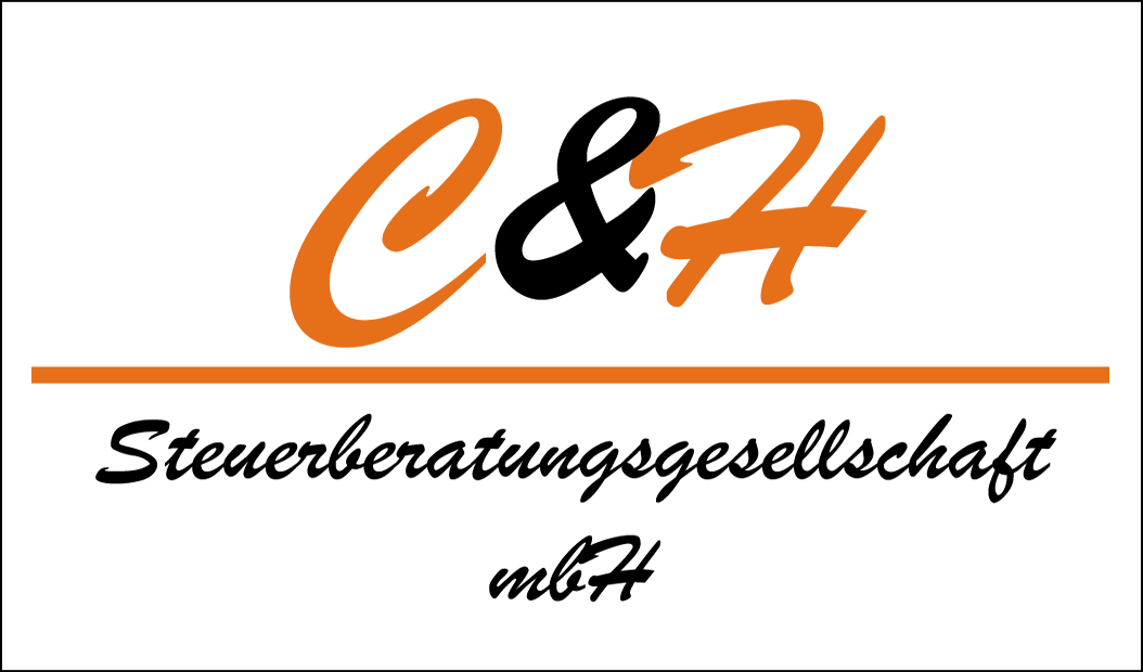 Logo for C&H Steuerberatungsgesellschaft mbH, featuring orange 