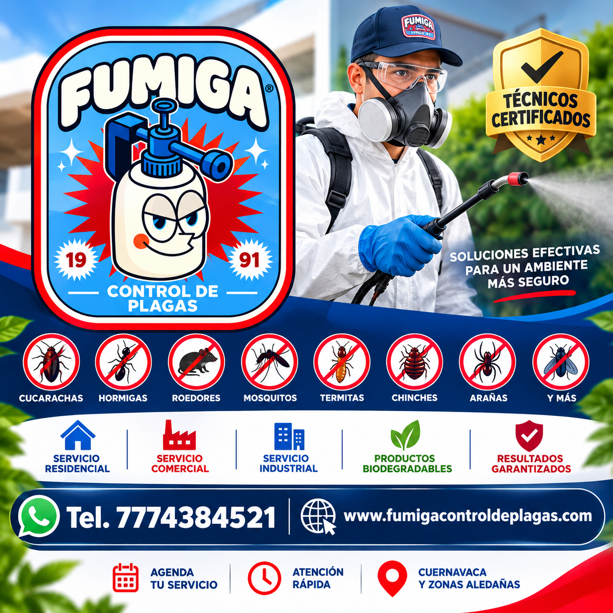 Fumigaciones Profesionales en Cuernavaca