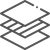 Black outlined stacked layers icon with a small dotted detail on top