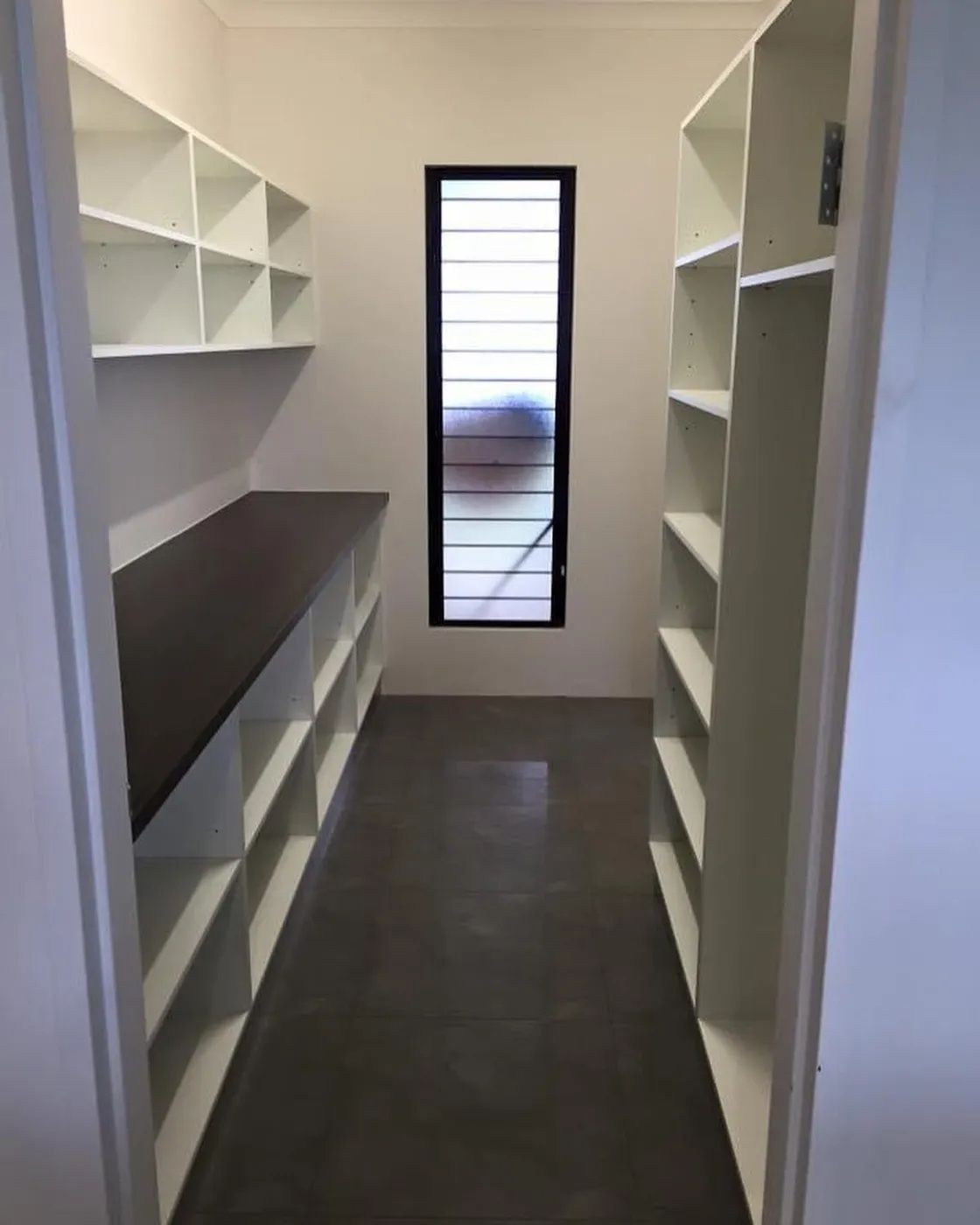 Walk-in Pantry With White Shelves — Keilbach Kitchens In Garradunga, QLD