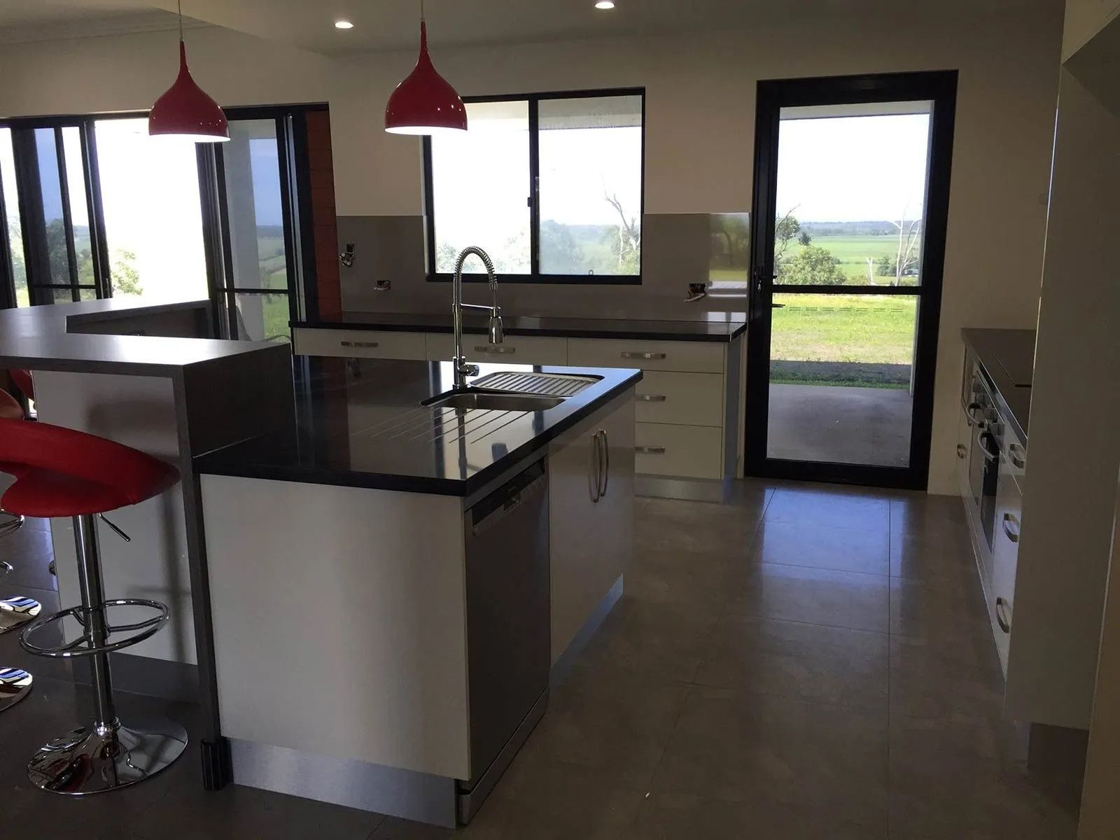 Modern Kitchen With Island — Keilbach Kitchens in Garradunga, QLD
