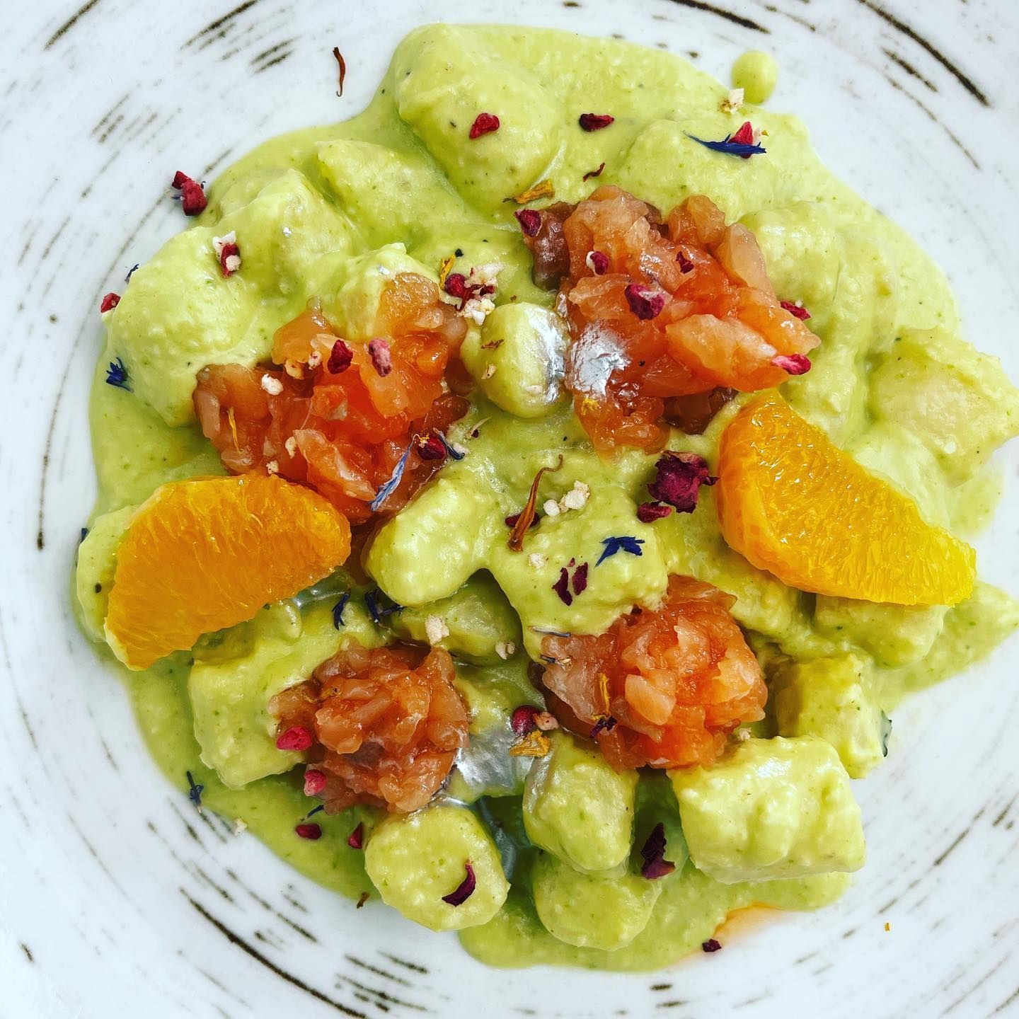 gnocchi con vellutata