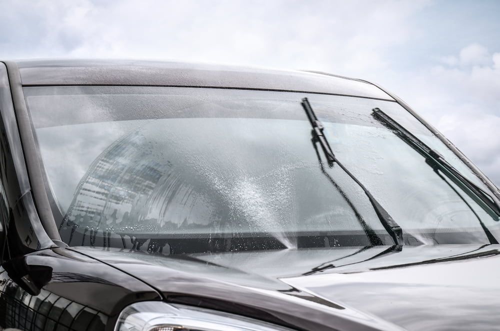 A Close up Of a Car Windshield with Wiper Blades — A1 Windscreens in Gunnedah, NSW