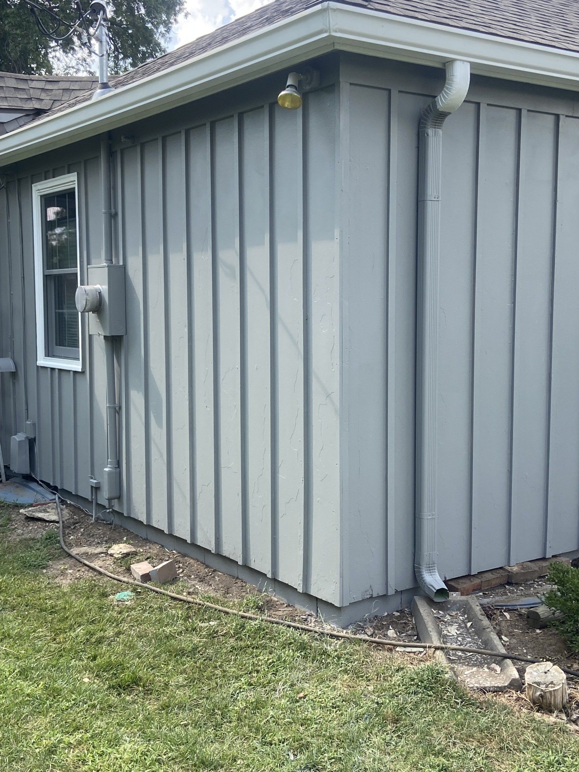 after yellow exterior paint job side