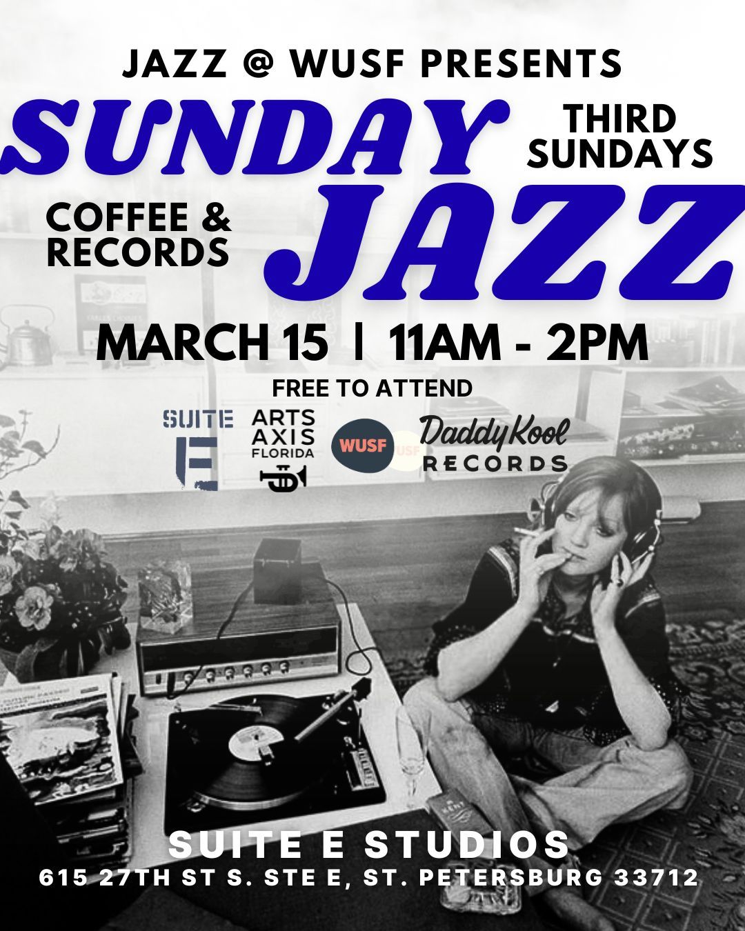 Jazz event poster.