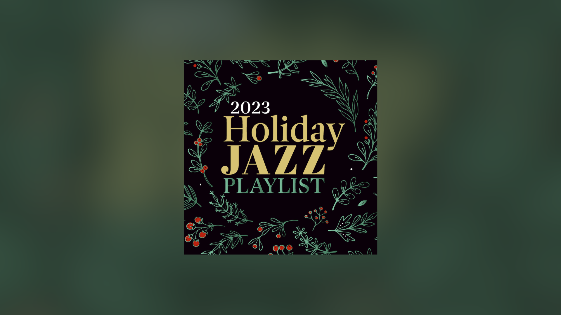 A red background with the words top rated holiday jazz tracks on it