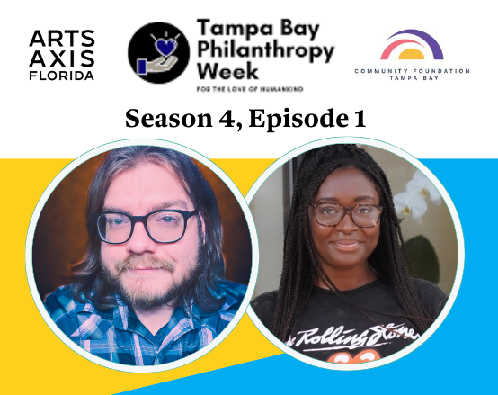 a poster for tampa bay philanthropy week season 4 episode 1