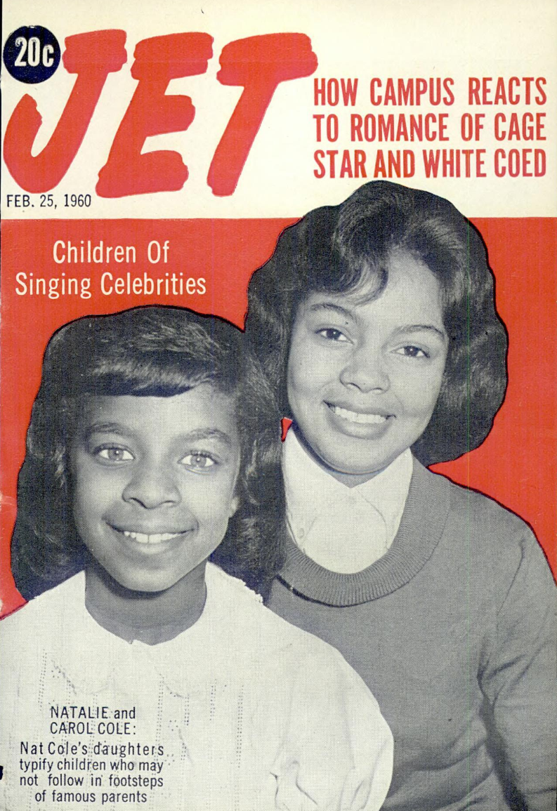 Two young girls on the cover of a jet magazine