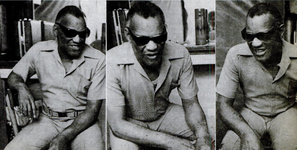 Three black and white photos of a man wearing sunglasses