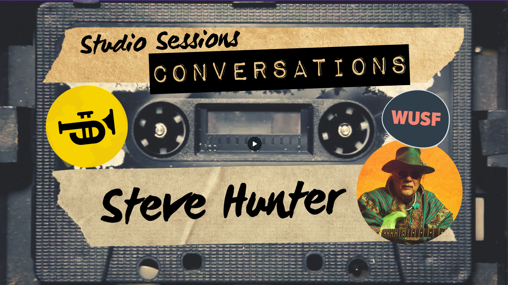 A cassette tape with the name steve hunter on it