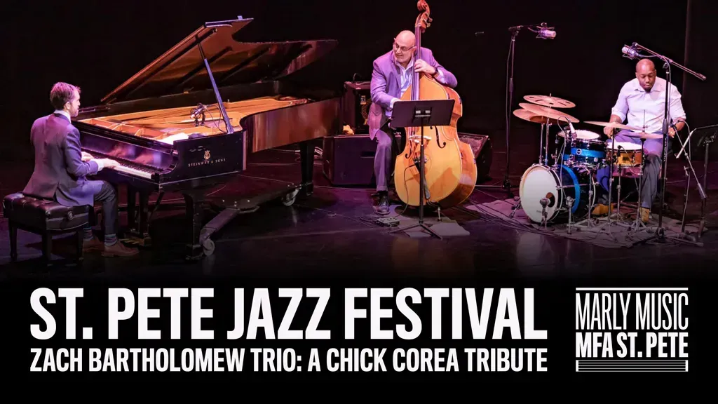 A poster for the st. pete jazz festival