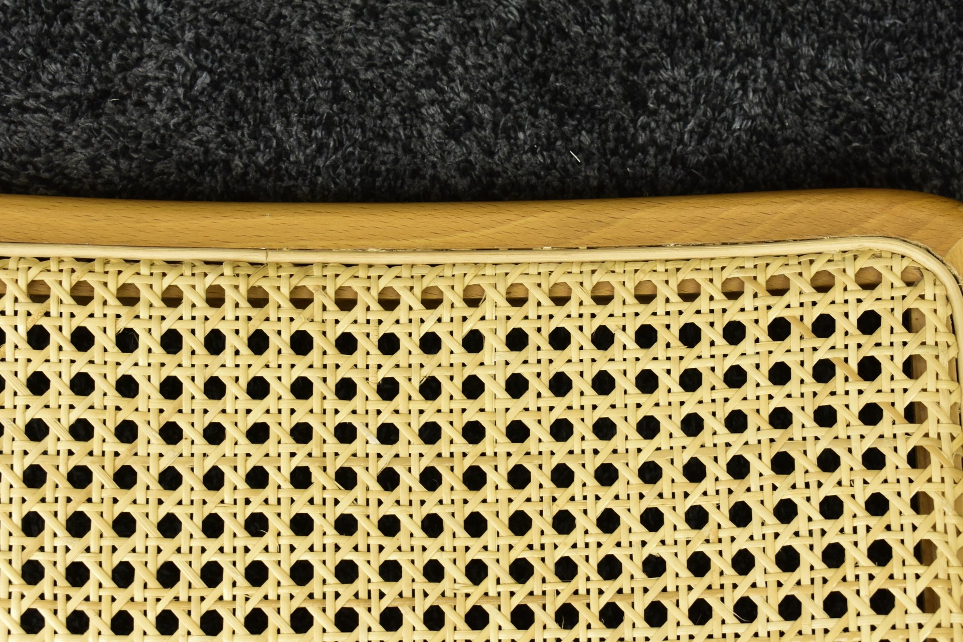 Prewoven sheet cane chair restoration R Mahon Rush