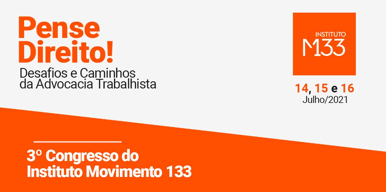 A poster for the 3rd congreso do instituto movimento 133