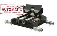 A picture of an automatic short bed truck hitch.