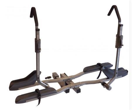 A bike rack that looks like a treadmill on a white background