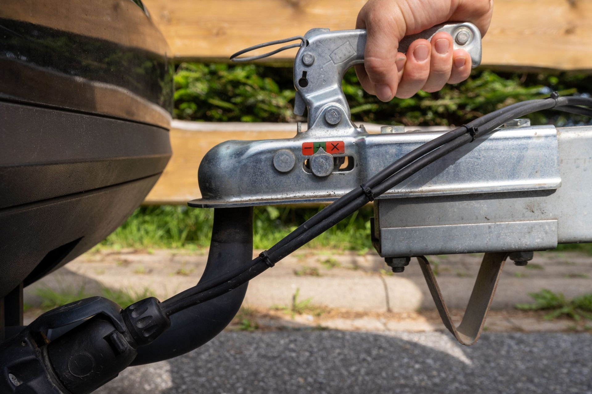 Trailer Connected to Vehicle
