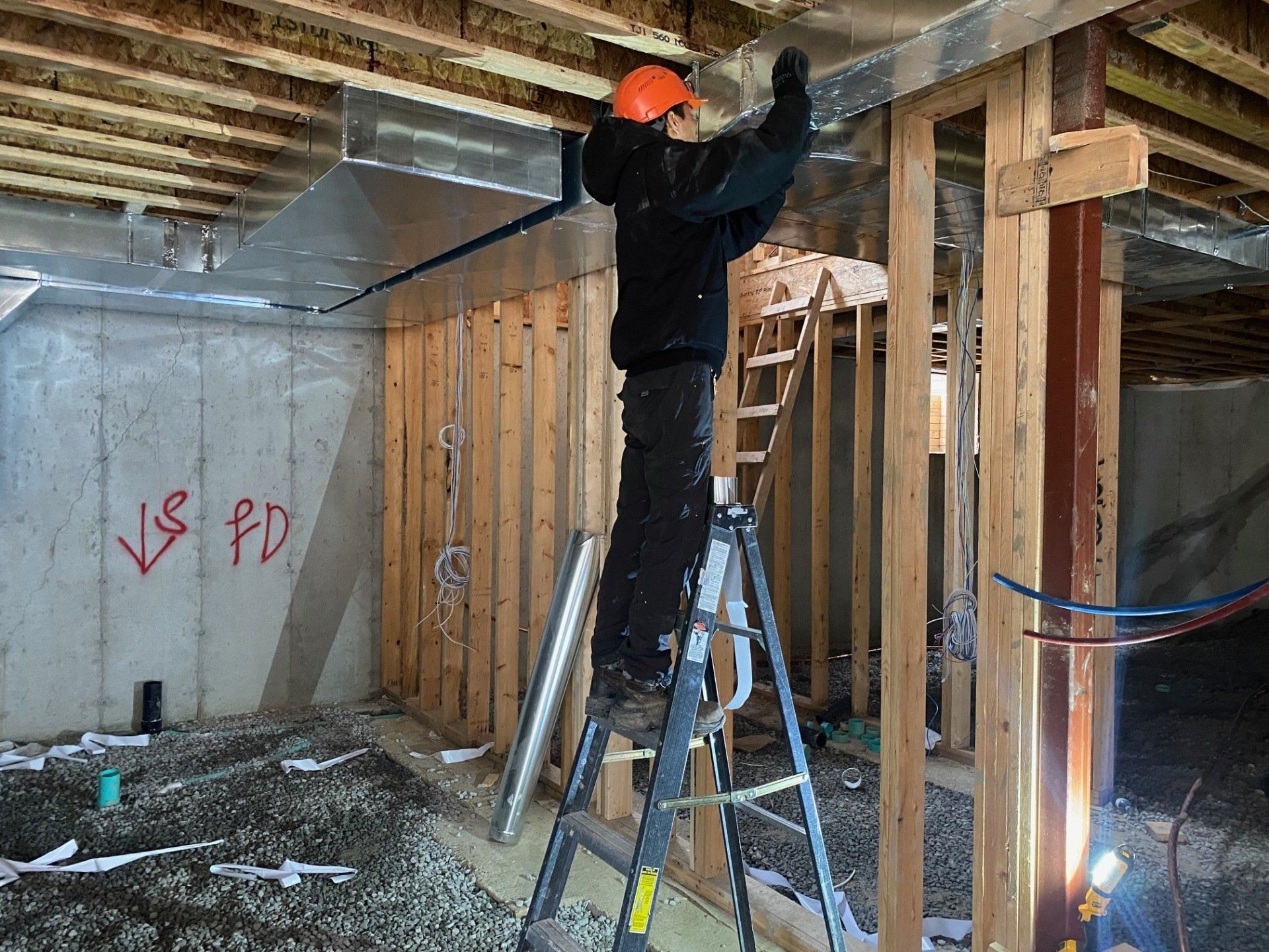 worker consulting with client about repairs