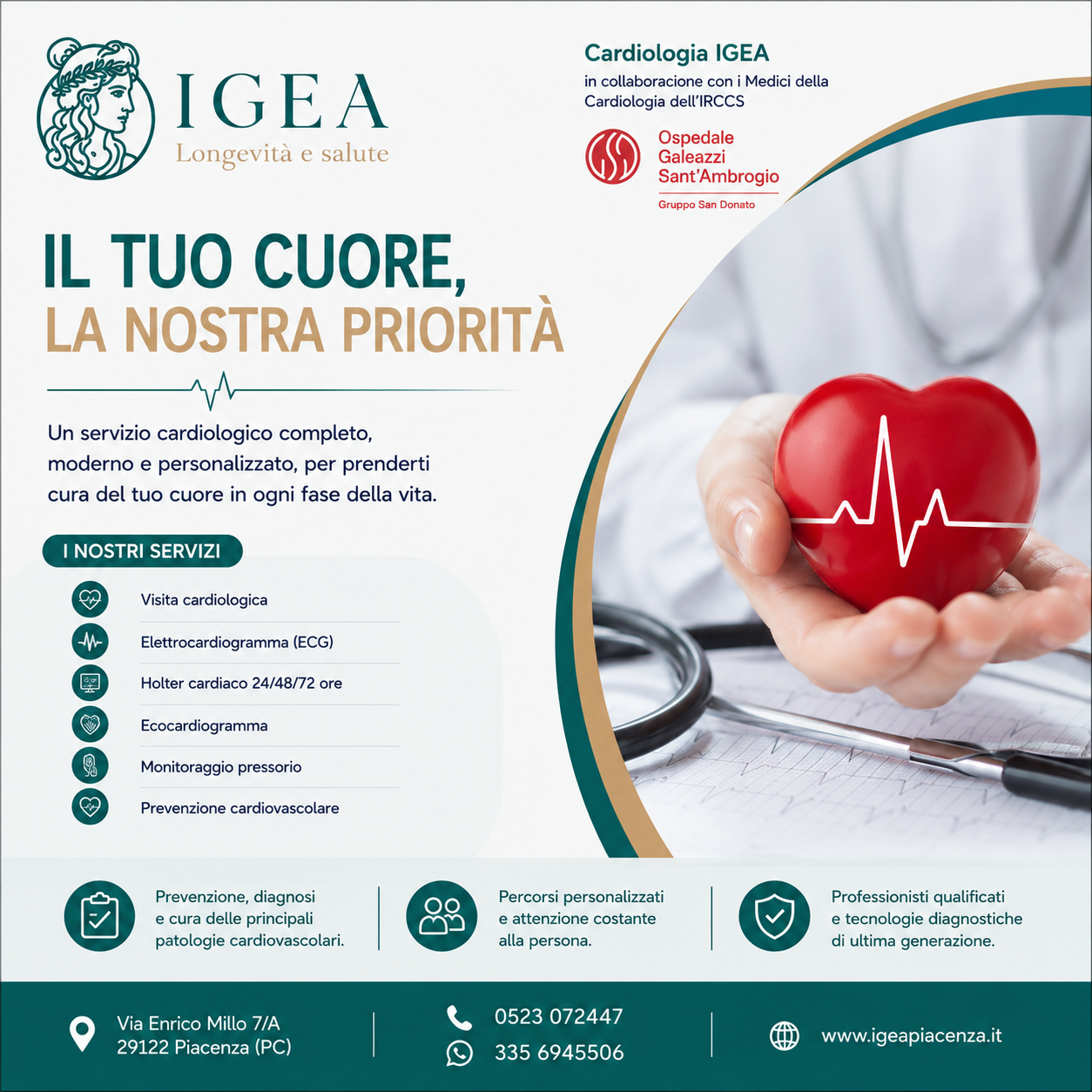 Dott. Massimo Pagliara Endocrinologo e Medico Legale Poliambulatorio IGEA Area Cardiologia Poliambulatorio IGEA Piacenza