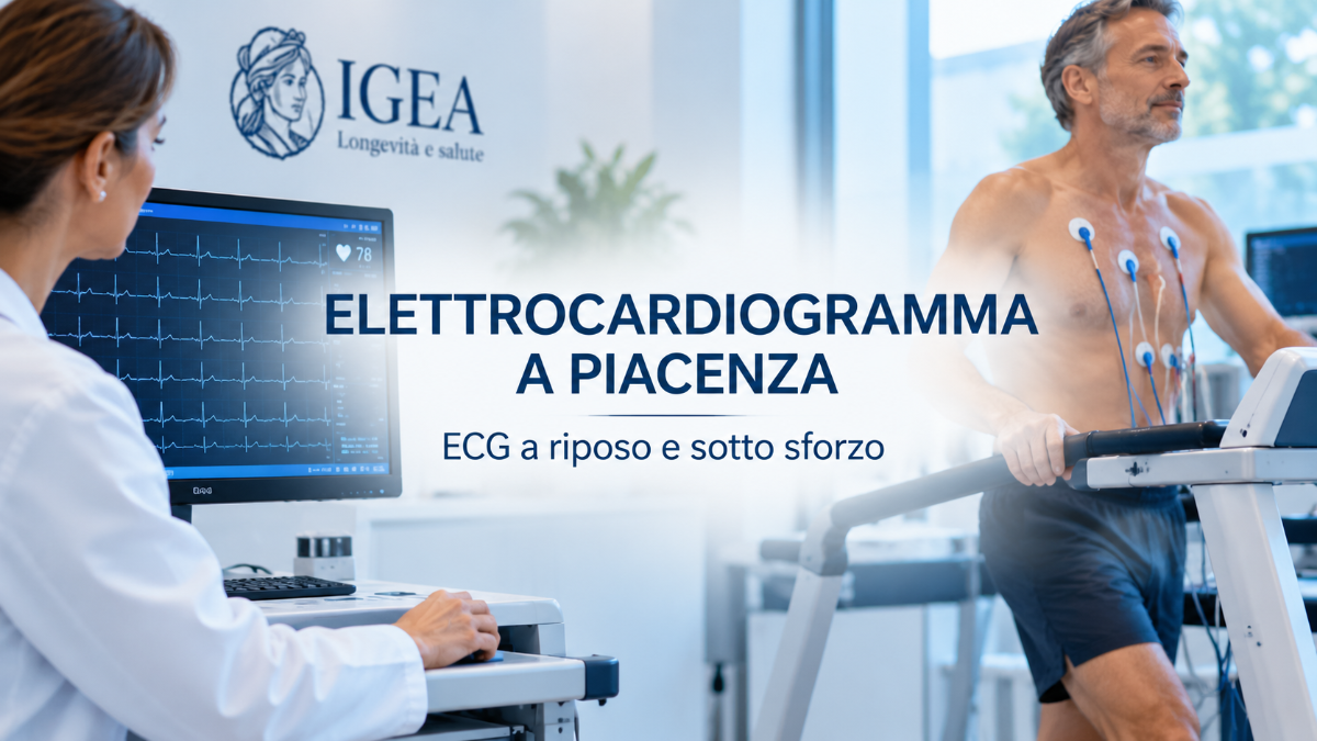 Elettrocardiogramma a riposo e sotto sforzo a Piacenza presso IGEA. Scopri quando effettuare l'ECG, come si svolge e come prenotare.  