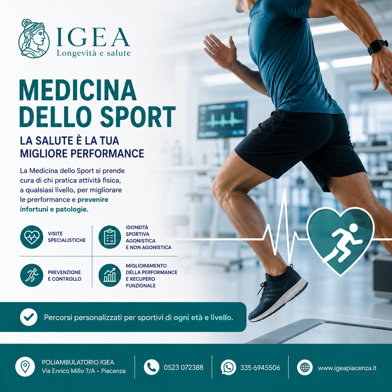Servizio di Medicina dello Sport Poliambulatorio IGEA Piacenza
