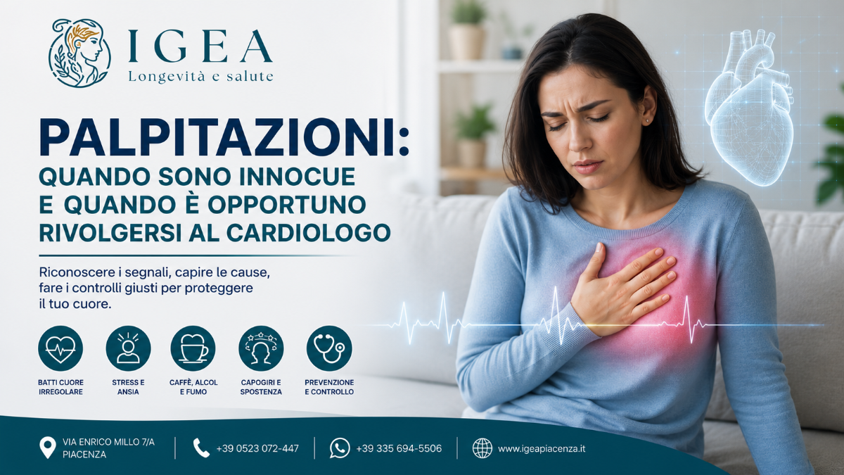 Palpitazioni: quando sono innocue e quando è opportuno rivolgersi al cardiologo | IGEA P