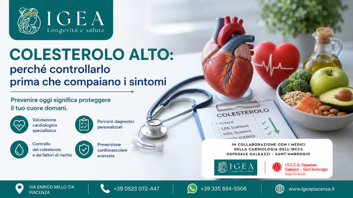 Colesterolo alto: quando preoccuparsi? | Cardiologia IGEA Piacenza