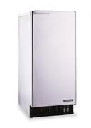 Stainless steel ice machine.