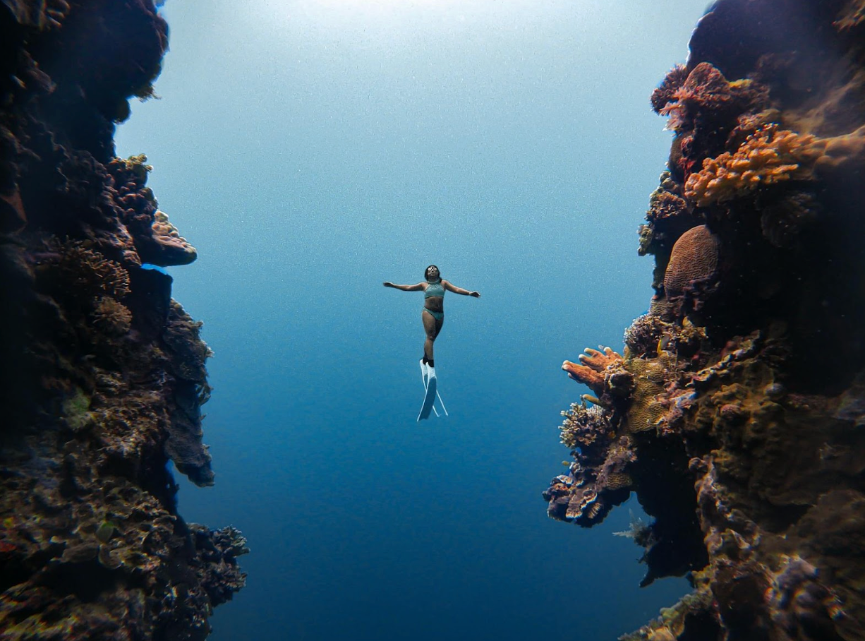 Freediver Napaling Reef Philippines
