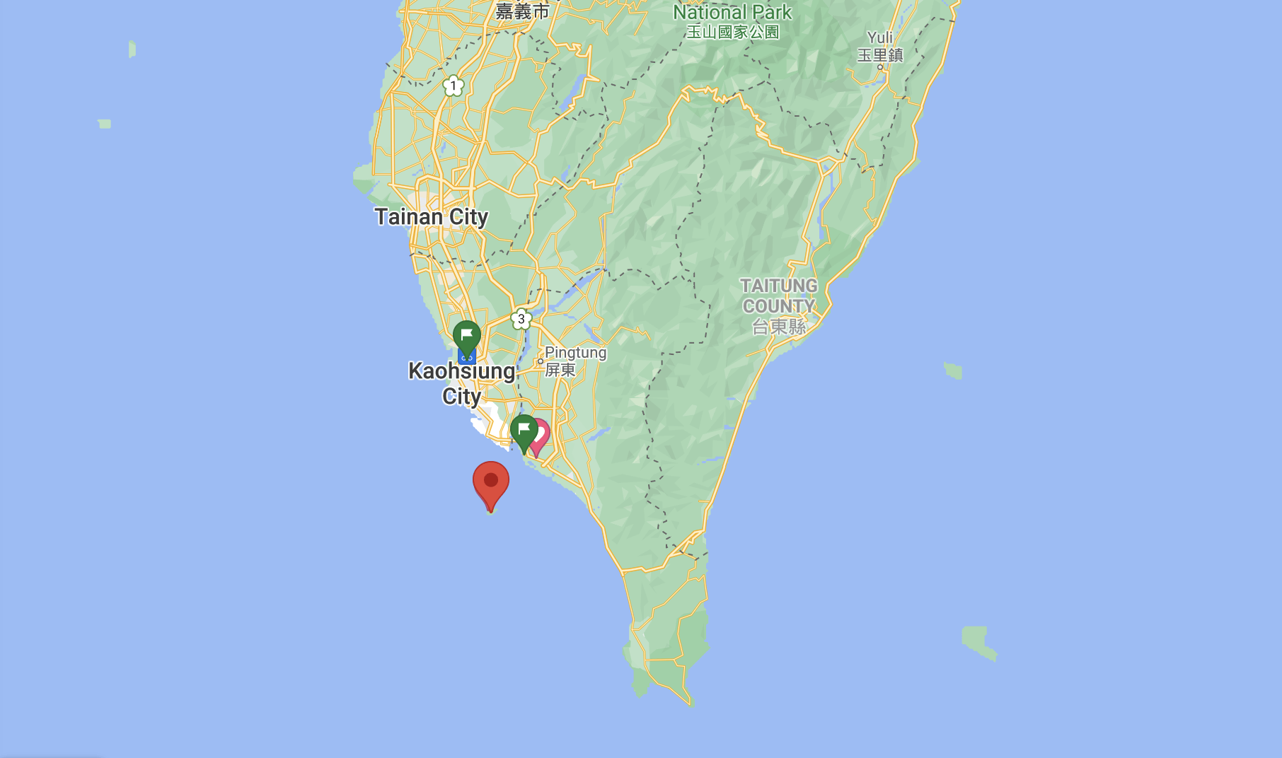 Lambai Island Map