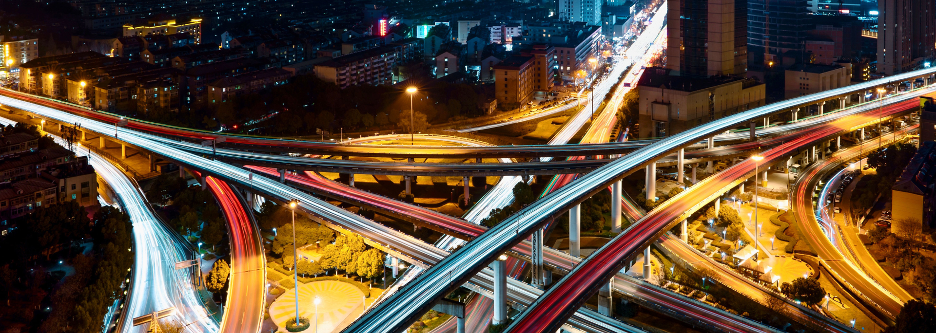 Picture of a busy night city. 
